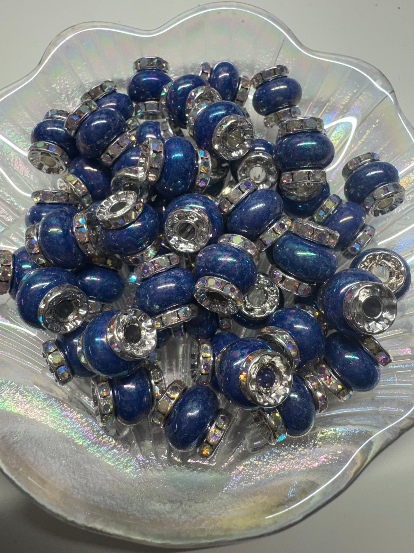 Acrylic beads with spacers (1pc)