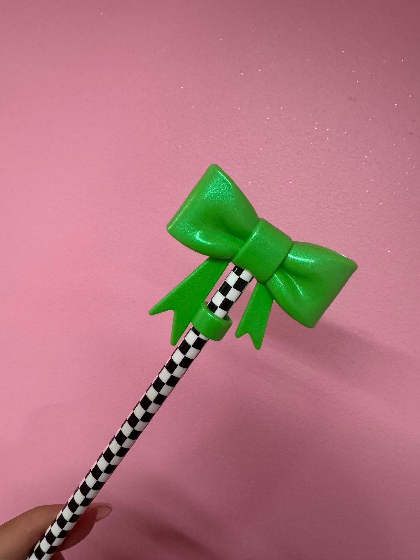 Bow Straw Toppers (1pc)